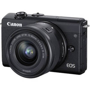 EOS M200 Mirrorless Digital Camera with 15-45mm Lens (Black)