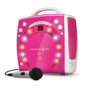 Portable Light-Up Karaoke Machine Pink